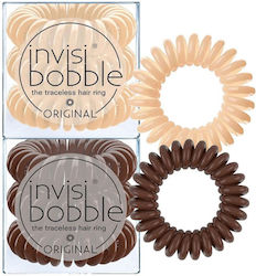 Invisibobble Original Traceless Λαστιχάκι Μαλλιών Μπεζ 6τμχ