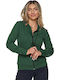 Women's Sweatshirt Jacket Hooded Green