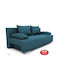 Maya Dreisitzer Sofa Bett Mit Stauraum Petrol 195x93cm