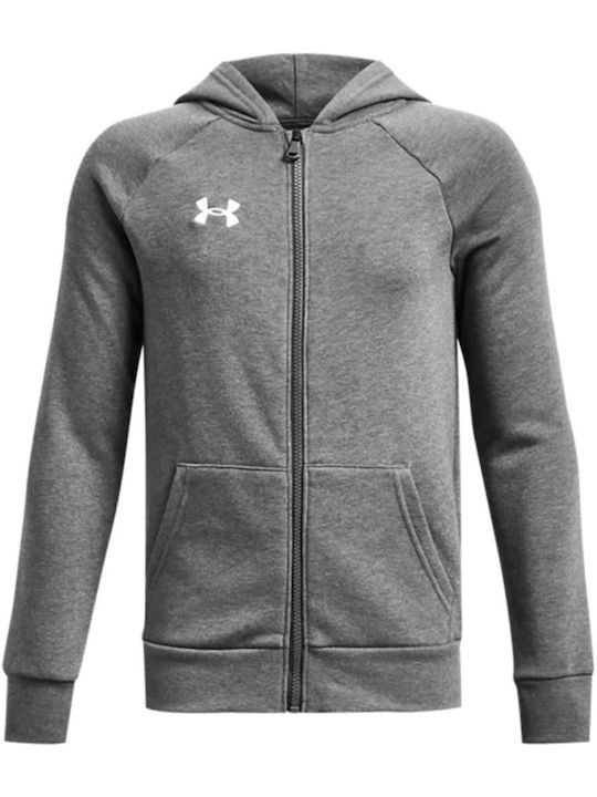 Under Armour Παιδική Ζακέτα Φούτερ Rival Γκρι