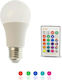 Smart Λάμπα LED 3W για Ντουί E27 RGBW 350lm Dimmable