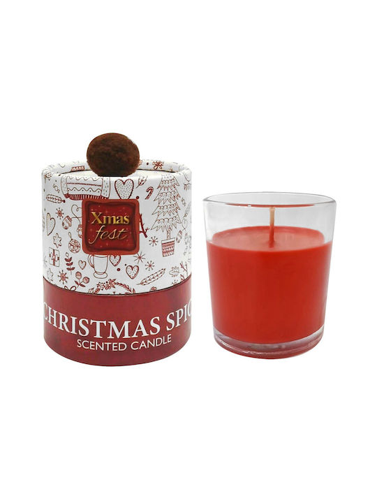 XMASfest Christmas Candle 11.5x8cm