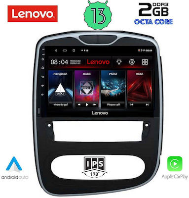 Lenovo Ηχοσύστημα Αυτοκινήτου για Renault Clio 2016> (Bluetooth/USB/WiFi/GPS/Apple-Carplay/Android-Auto) με Οθόνη Αφής 10"