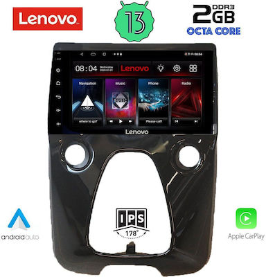 Lenovo Ηχοσύστημα Αυτοκινήτου για Toyota Aygo 2014> (Bluetooth/USB/WiFi/GPS/Apple-Carplay/Android-Auto) με Οθόνη Αφής 10"