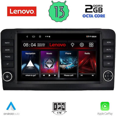 Lenovo Sistem Audio Auto pentru Mercedes-Benz ML - Magazin online 2005-2011 (Bluetooth/USB/WiFi/GPS/Apple-Carplay/Android-Auto) cu Ecran Tactil 9"