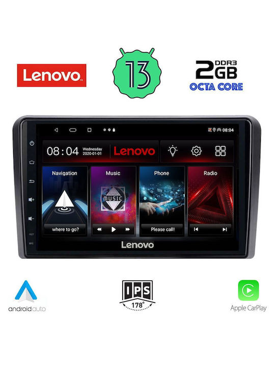 Lenovo Ηχοσύστημα Αυτοκινήτου 2004-2014 (Bluetooth/USB/WiFi/GPS/Apple-Carplay/Android-Auto) με Οθόνη Αφής 10"