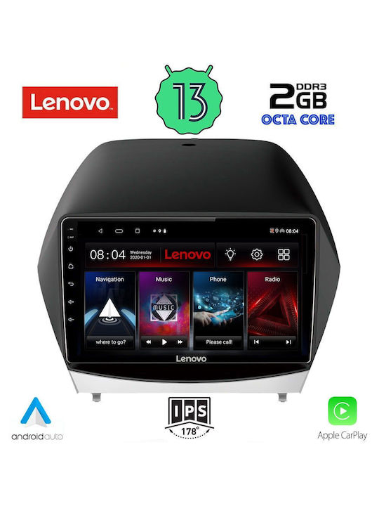 Lenovo Car-Audiosystem für Hyundai iX35 2010-2015 (Bluetooth/USB/WiFi/GPS/Apple-Carplay/Android-Auto) mit Touchscreen 10"