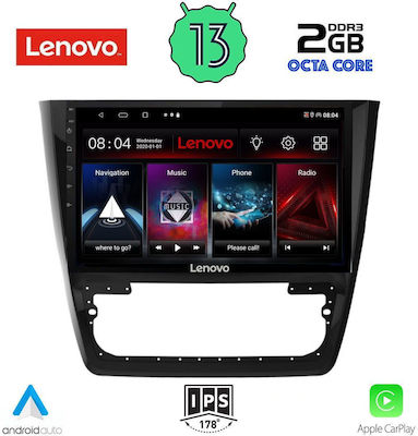 Lenovo Ηχοσύστημα Αυτοκινήτου για Skoda Yeti 2014> (Bluetooth/USB/WiFi/GPS/Apple-Carplay/Android-Auto) με Οθόνη Αφής 10"