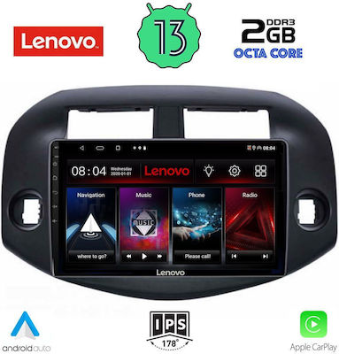 Lenovo Sistem Audio Auto pentru Toyota RAV 4 2006-2012 (Bluetooth/USB/WiFi/GPS/Apple-Carplay/Android-Auto) cu Ecran Tactil 10"