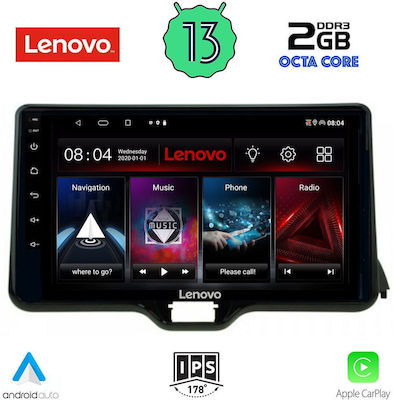 Lenovo Ηχοσύστημα Αυτοκινήτου για Toyota Yaris 2020> (Bluetooth/USB/WiFi/GPS/Apple-Carplay/Android-Auto) με Οθόνη Αφής 10"