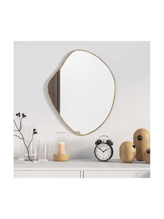 vidaXL Rectangular Wall Mirror Gold