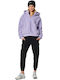 Body Action Women's Hooded Sherpa Cardigan Purple