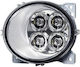 Mars Tech Кръгъл Фар За Автомобил LED Mercedes-Benz R 24V 6.3W с Бяло Осветление 1 Брой