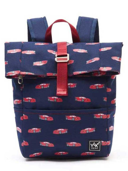 YLX Gear Ylx Gear 'cars' Rolltop School Bag Backpack Kindergarten Multicolour