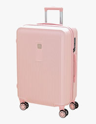 Bartuggi Large Travel Suitcase Hard Pink with 4 Wheels