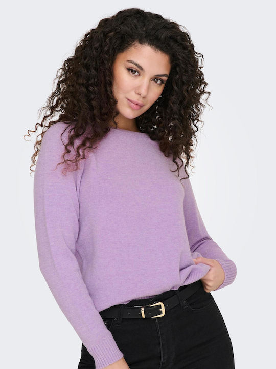 Only Women's Long Sleeve Sweater Dewberry