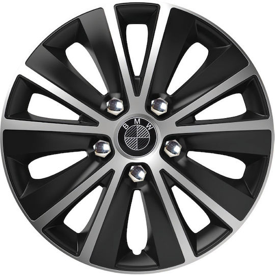 Versaco Set Capace De Roți Auto Rapide Nc 15" Compatibilitate Bmw 4 Bucăți Negre