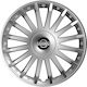 Versaco Car Hubcap Set Luxury with Nissan Emblem 15" 4pcs Silver