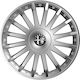 Versaco Set Capace De Roți Auto Crystal Compatibilitate Alfa Romeo 4 Bucăți 16 Argintii