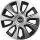 Versaco Car Hubcap Set Stratos with Kia Emblem 15" 4pcs Silver