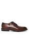 Perlamoda Men's Leather Dress Shoes Brown