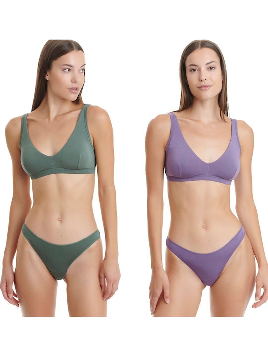 Walk Rio Femei Brazilia 2Pack Violet/verde