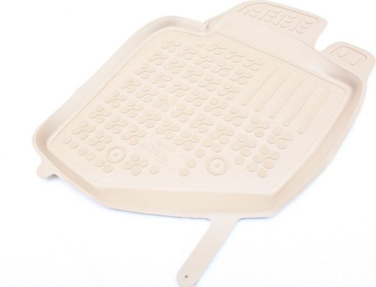 Sahler Set of Front and Rear Mats 4pcs Tray Type for Volvo S60 2000-2007 Beige