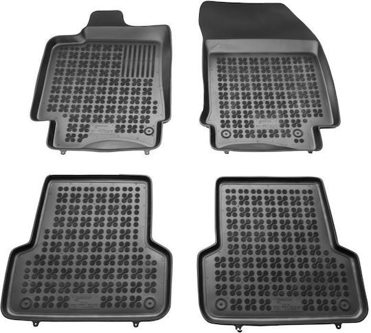 Sahler Set of Front and Rear Mats 4pcs Tray Type for Renault Laguna 2007-2015 Black