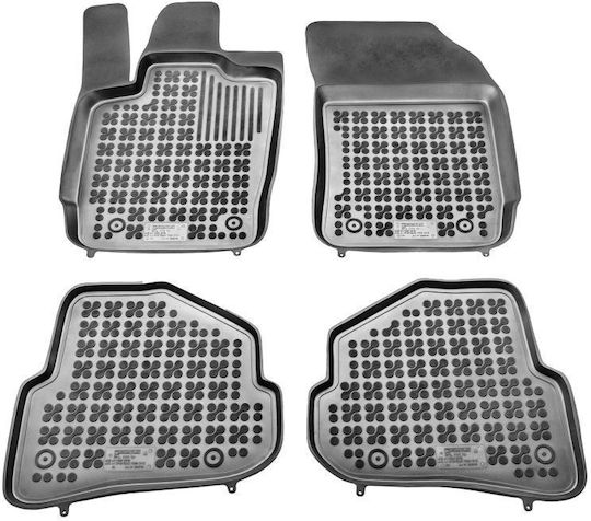 Sahler Set of Front and Rear Mats 4pcs Tray Type for Audi A1 2012+ Black