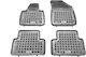 Sahler Set of Front and Rear Mats 4pcs Tray Type for Citroen C5 2008+ Black