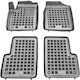 Sahler Set of Front and Rear Mats 4pcs Tray Type for Ford Ka 2008-2016 Black