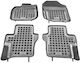 Sahler Set of Front and Rear Mats 4pcs Tray Type for Mercedes-Benz V Honda City 2008-2013 Black