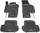 Sahler Set of Front and Rear Mats 4pcs Tray Type for Volkswagen Beetle 2012+ Black