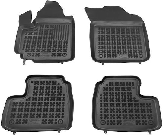 Sahler Set of Front and Rear Mats 4pcs Tray Type for Suzuki Swift 2005-2008 Black