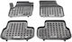 Sahler Set of Front and Rear Mats 4pcs Tray Type for Land Rover Discovery Sport 2014+ Black
