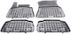 Sahler Set of Front and Rear Mats 4pcs Tray Type for BMW X6 2019+ Black