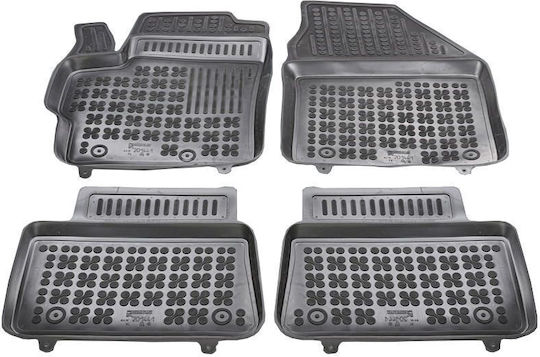 Sahler Set of Front and Rear Mats 4pcs Tray Type for Toyota Yaris Mazda 2 2019 Black