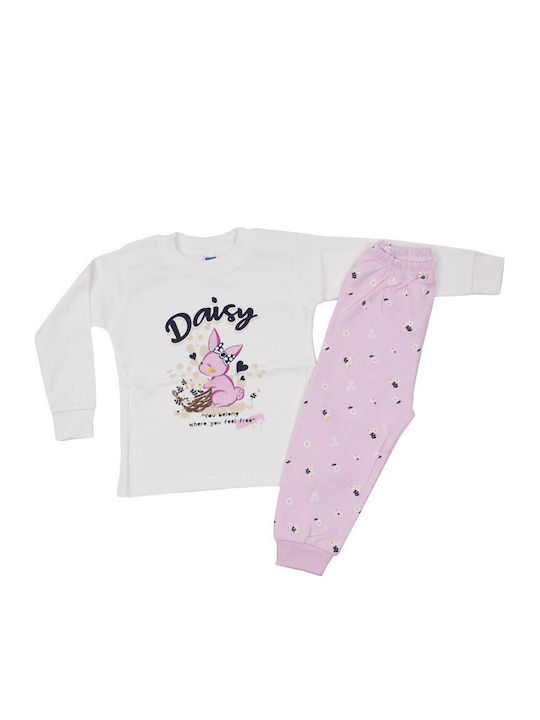 Papillon Kids Kinder Schlafanzug Winterlich Ecru