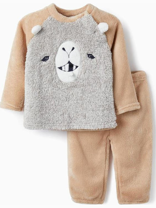 Zippy Παιδική Πιτζάμα Χειμωνιάτικη Fleece Πολύχρωμη Zippy Παιδική Πιτζάμα Χειμωνιάτικη Fleece Πολύχρωμη