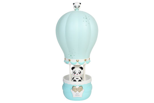 Keskor Lampă decorativă pentru copii Balon cu aer cald Turcoaz 16x16x36εκ.