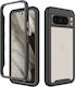 Techsuit Techsuit Back Cover Silicon Set cu Geam Negru (Google Pixel 8 Pro)