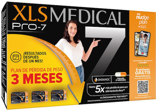 XLS Medical Pro 7 Συμπλήρωμα για Αδυνάτισμα 180 κάψουλες