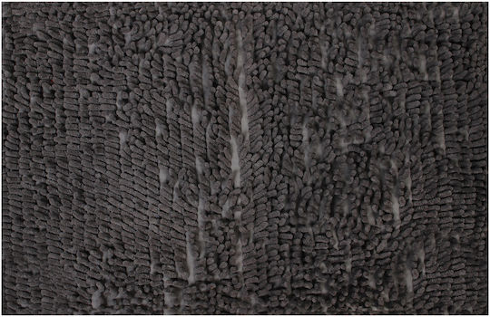 Keskor Covoraș de Baie Microfibra 53175-3 Gri închis 45x74buc