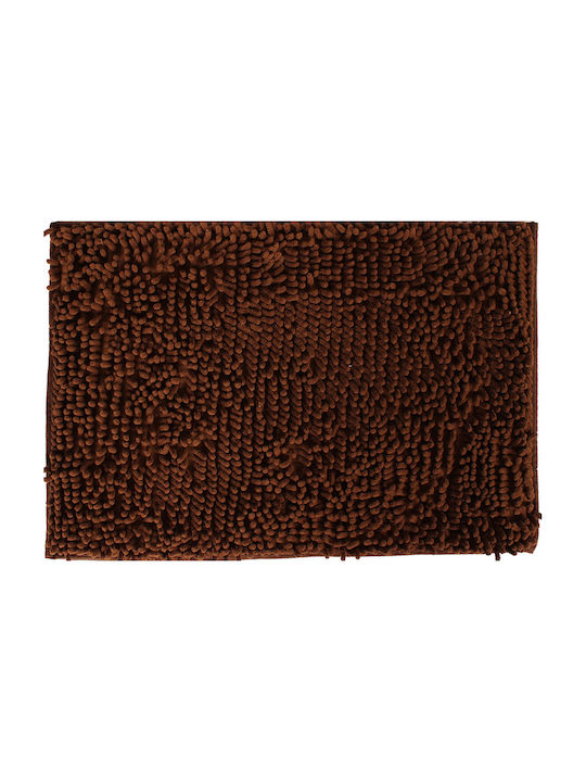 Keskor Bath Mat Microfiber 53175-1 Coffee 45x74cm