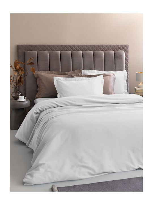 Palamaiki Posh Σεντόνι Υπέρδιπλο 240x270εκ. White