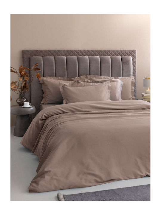 Palamaiki Posh Σεντόνι Υπέρδιπλο 240x270εκ. Taupe