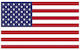 Flag of the USA with a stake 40x24cm