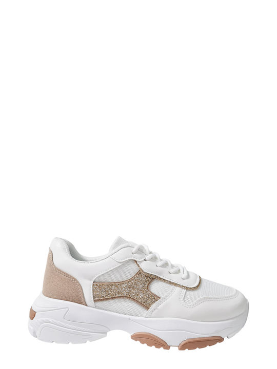 Ligglo Damen Chunky Sneakers Weiß