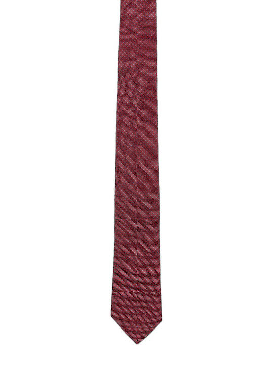 Hugo Boss Ανδρική Γραβάτα Μονόχρωμη σε Μπορντό Χρώμα
