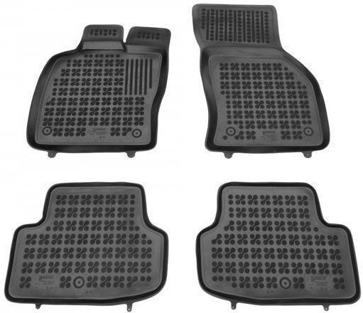 Sahler Set of Front and Rear Mats 4pcs Tray Type for Seat Leon Lexus SC 2014+ Black